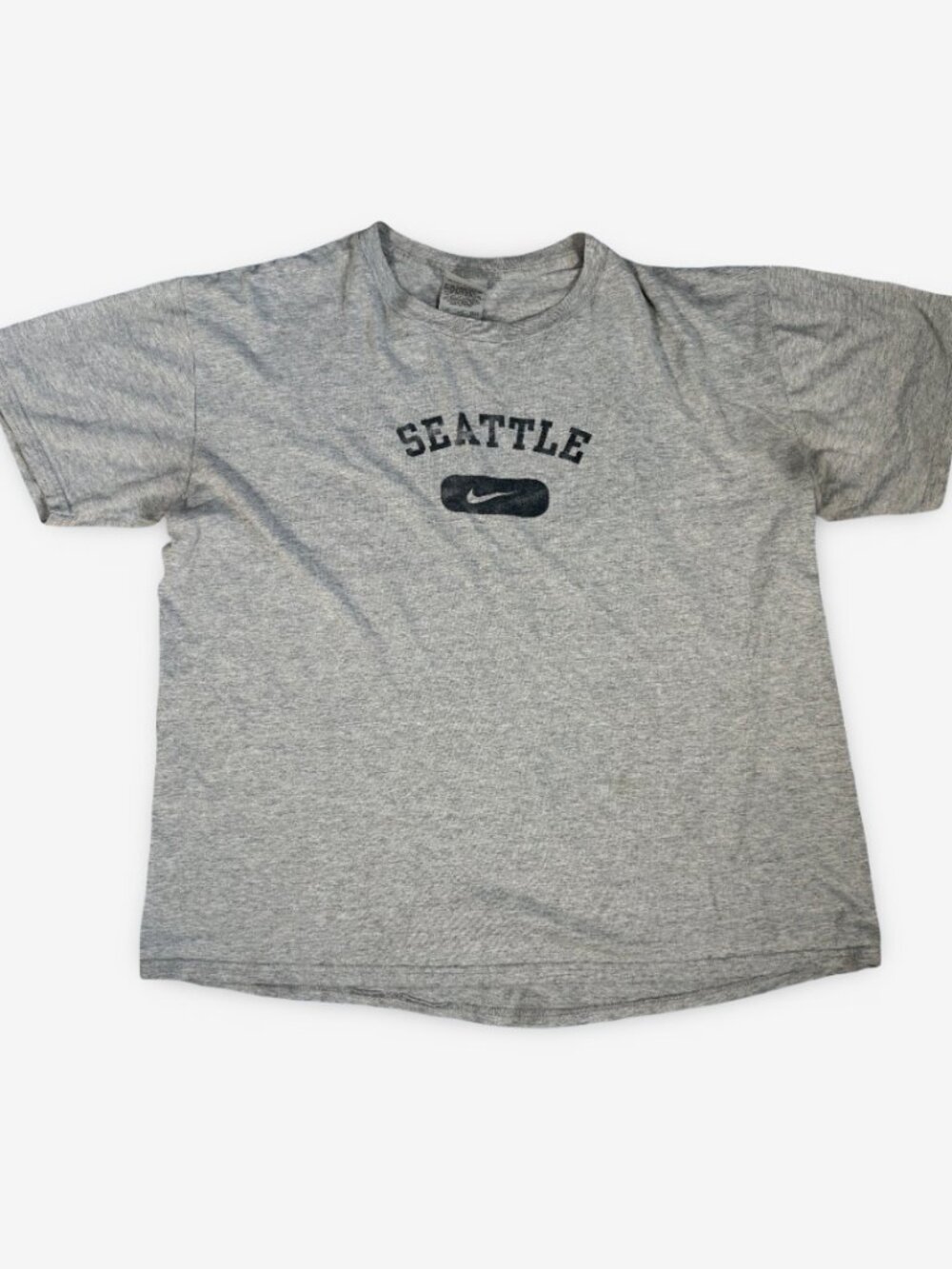 Vintage Y2K Silver Tab Nike Seattle Logo T-Shirt